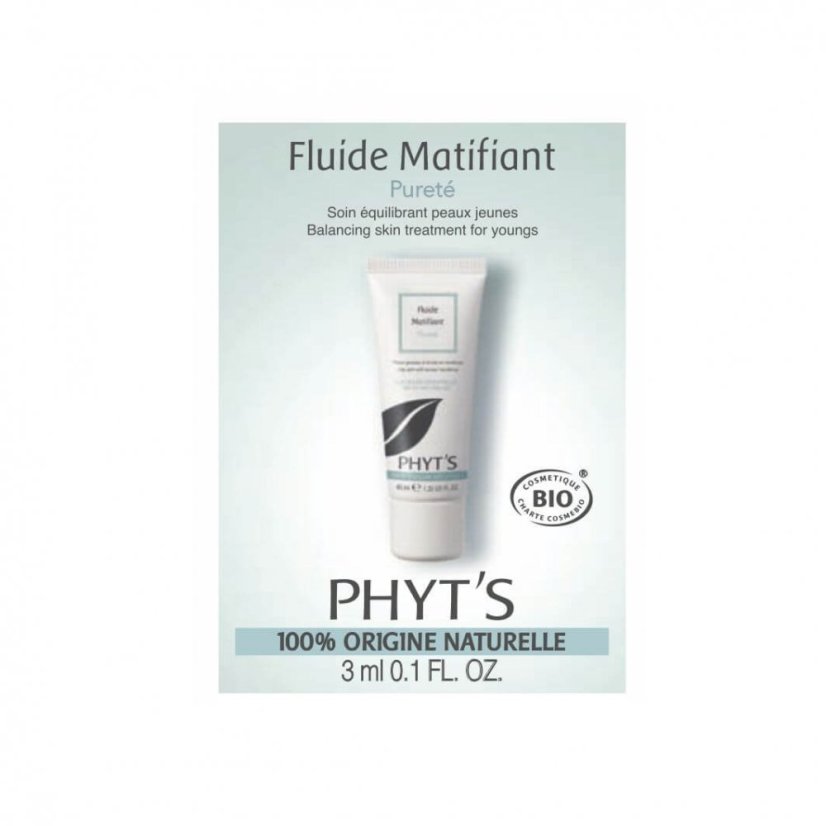 VZORKA - FLUIDE MATIFIANT PURETÉ - Vyvažujúci krém na mladú pleť so sklonom k akné 3 ml