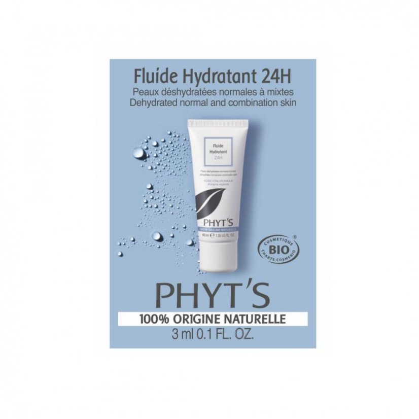 VZORKA - FLUIDE HYDRATANT 24H - Hydratačný fluid na normálnu alebo zmiešanú pleť 3 ml